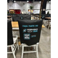 Capa de cadeira personalizada para eventos 
