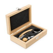 Kit Vinho Bambu personalizado 3 Peças