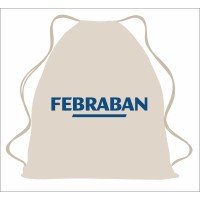 Mochila Saco Personalizada de Algodão Cru 